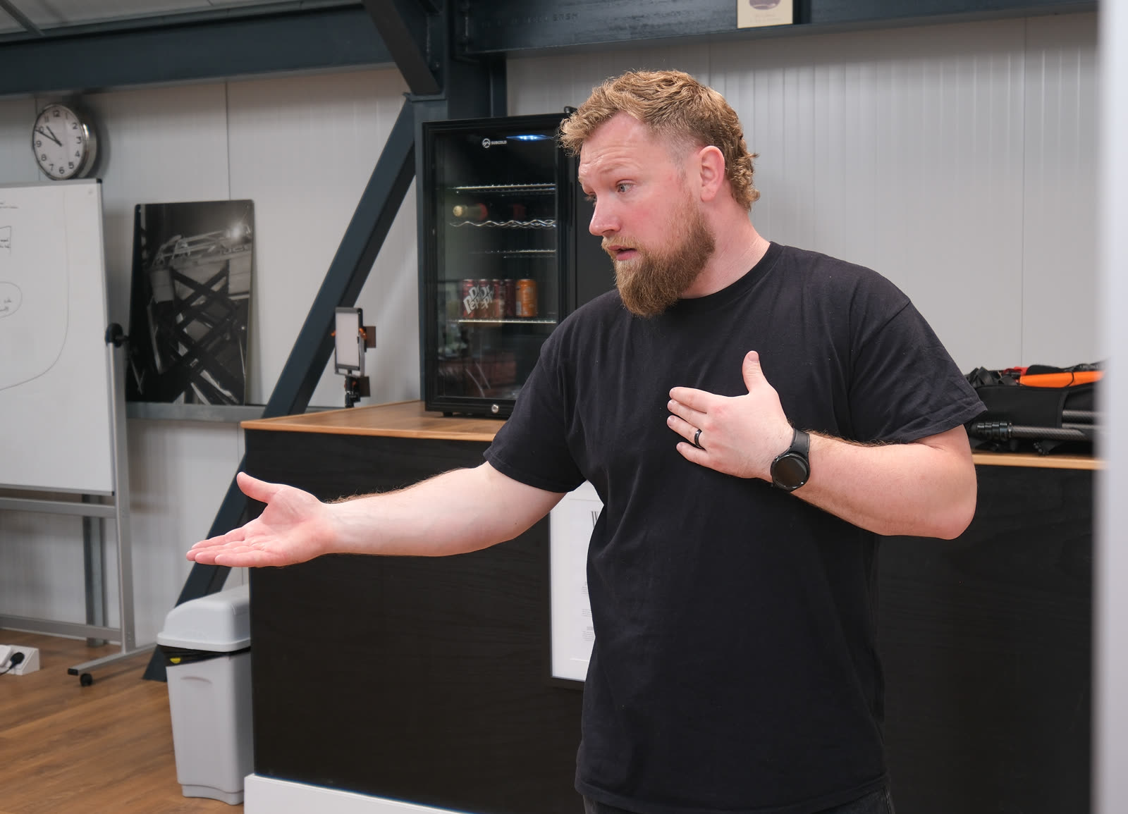 Bud walking through Launchpad Pro at the whiteboard